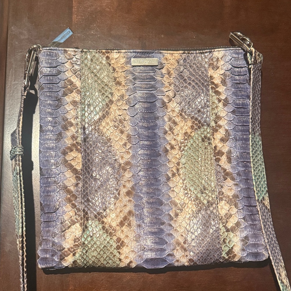 Elisabeth Weinstock Snakeskin Crossbody Bag